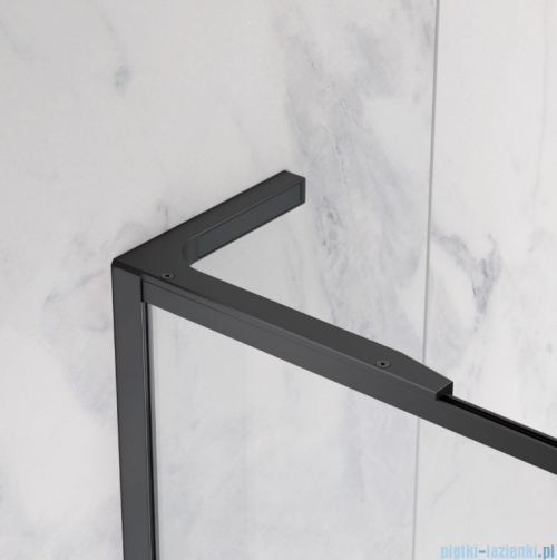 Radaway Modo F SL Black II kabina Walk-in 65x201,6cm lewa Czarna szkło przejrzyste 10419065-54-01L