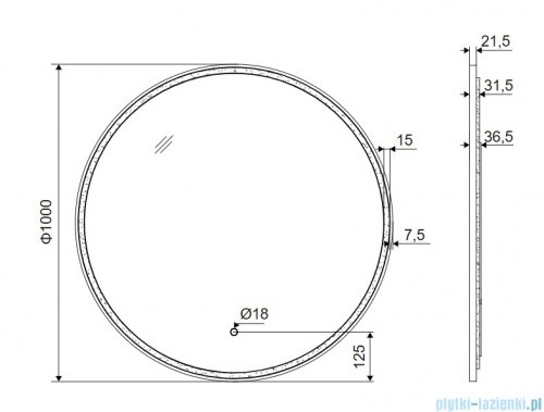 Excellent Corido lustro wiszące LED okrągłe Ø100 cm mata grzewcza złoty połysk DOEX.CO100.GL
