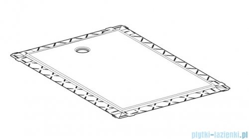 Geberit Panel do prysznica bezbrodzikowego Setaplano 100x80 154.262.11.1