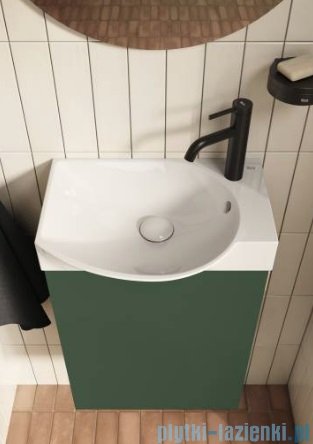 Roca Ravell zestaw szafka z umywalką Unik 45x34x60 cm ZIELONY MAT A852448534