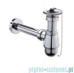 McAlpine Syfon umywalkowy niski z spustem chrom 220/255M