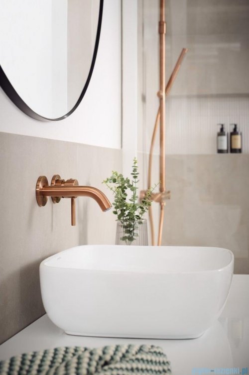 KFA MOZA ROSE GOLD bateria umywalkowa podtynkowa miedź szczotkowana 5039-810-34