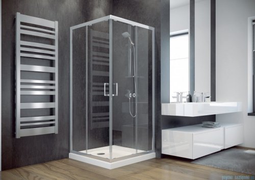 Besco Modern kabina kwadratowa z brodzikiem 90x90cm przejrzyste