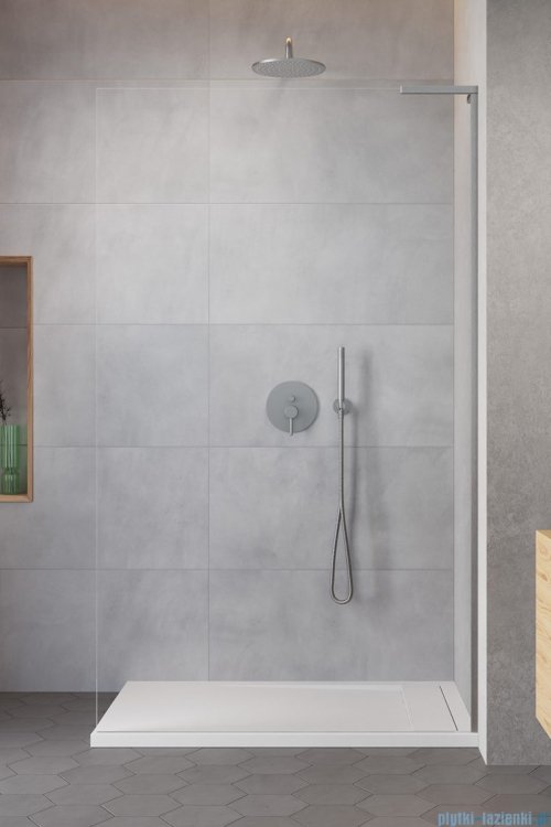 Radaway Modo SL II Brushed Nickel kabina Walk-in 65x200 prawa szczotkowany nikiel 10319065-91-01R
