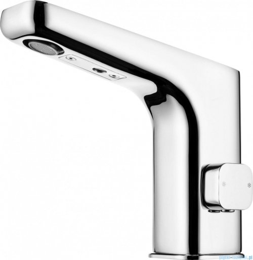 Deante Hiacynt bateria umywalkowa bezdotykowa z regulacją temperatury oraz zasilaczem 230/6V chrom BQH 029V