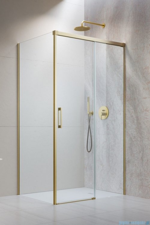 Radaway Idea Kdj Brushed Gold kabina 120x100cm prawa szczotkowane złoto 387042-99-01R/387052-99-01L