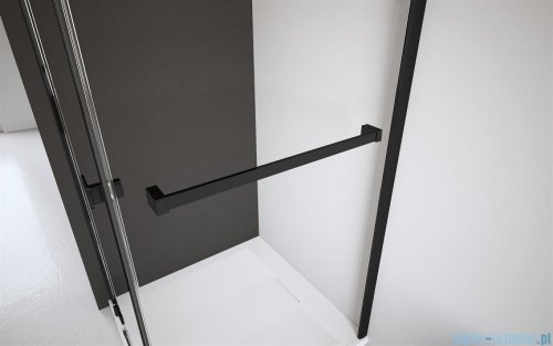 Radaway Idea Black Kdd Factory kabina prysznicowa 90x120cm czarny mat/szkło przejrzyste 387060-54-55L/387064-54-55R