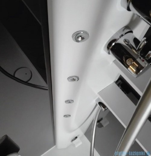 Novellini Glax 2 2.0 kabina z hydromasażem hydro plus 120x80 lewa total biała G222P129ST1L-1UU