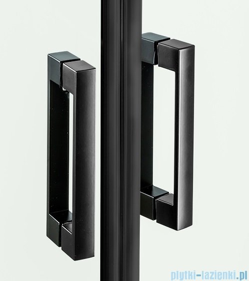 New Trendy New Renoma Black drzwi wnękowe 120x195 cm przejrzyste prawe D-0200A