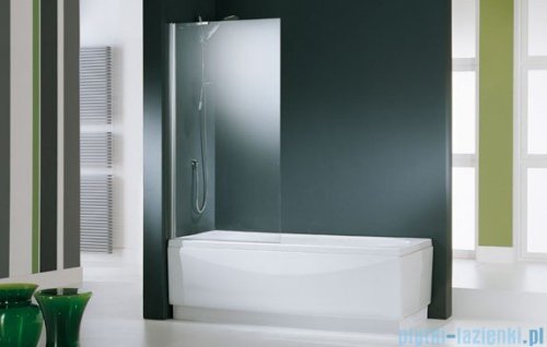 Novellini Parawan 1-częściowy Aurora1 80x150cm chrom szkło przezroczyste AURORAN180-1K