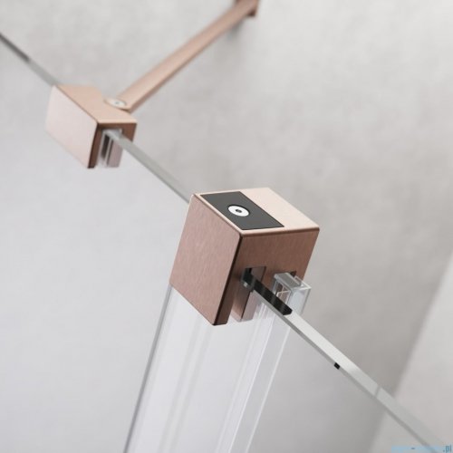 Radaway Furo Brushed Copper DWJ drzwi prysznicowe 90cm prawe szczotkowana miedź 10107472-93-01R/10110430-01-01