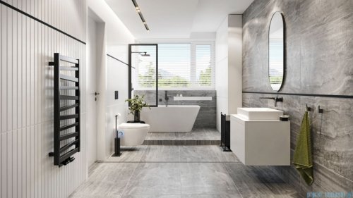 Excellent Dakota 2.0 toaleta myjąca wisząca S2, pokrętło sterujące czarny mat CEEX.4124.K.S2.WHBL