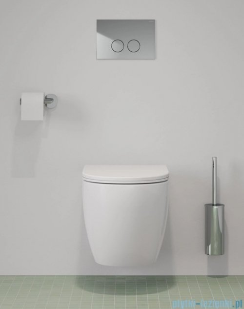 Omnires Flush Set Strongframe stelaż podtynkowy do WC z ECO spłukiwaniem przycisk spłukujący chrom połysk STFWCECO1M-RCR