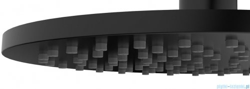 Omnires Slimline deszczownica mosiężna ø 20cm czarna WG120BL