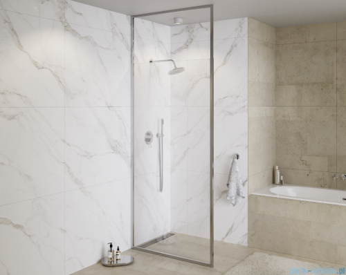 Besco Icon Chrom kabina walk-in 100x200cm przejrzyste ICH-100-200C