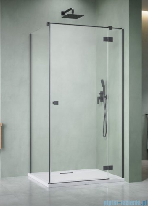 Radaway Essenza Kdj Brushed GunMetal kabina 100x70cm prawa szczotkowany grafit 1385040-92-01R/1384048-01-01