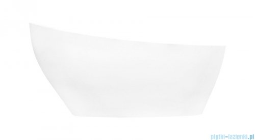 Besco Keya 165x70cm wanna wolnostojąca + syfon klik-klak biały czyszczony od góry #WMD-165-KKW