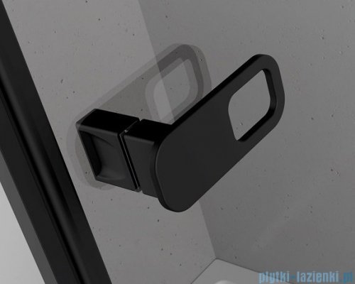 Radaway Nes 8 Black Kdd II kabina 80x90cm czarny mat/szkło przejrzyste 10085080-54-01L/10085090-54-01R