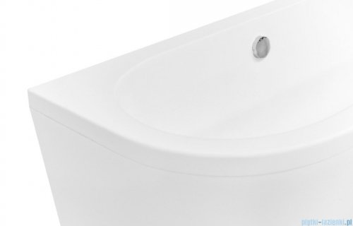 Besco Volya / Vista wanna 170x75cm wolnostojąca przyścienna z syfonem #WKV-170-WS