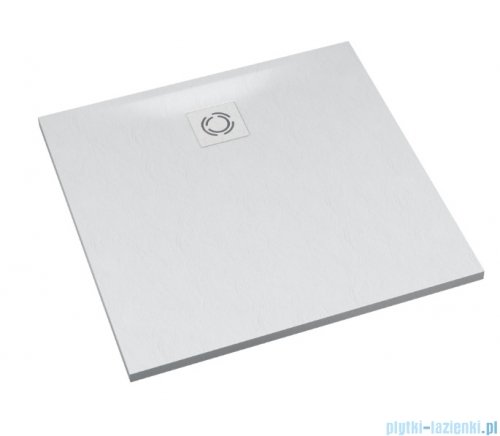 Schedpol Schedline Magnific brodzik kwadratowy White Stone 80x80x3,5cm 3SP.M1K-8080/B/ST-M9/B/ST