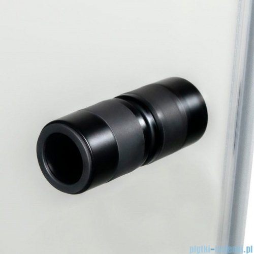 Radaway Nes Black Dwb drzwi wnękowe 80cm lewe czarny mat/szkło przejrzyste 10029080-54-01L