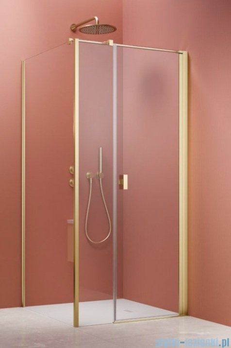 Radaway Nes 6 Kds I Brushed Light Gold kabina 120x100cm prawa szczotkowane jasne złoto 10023120-98-01R/10043100-98-01
