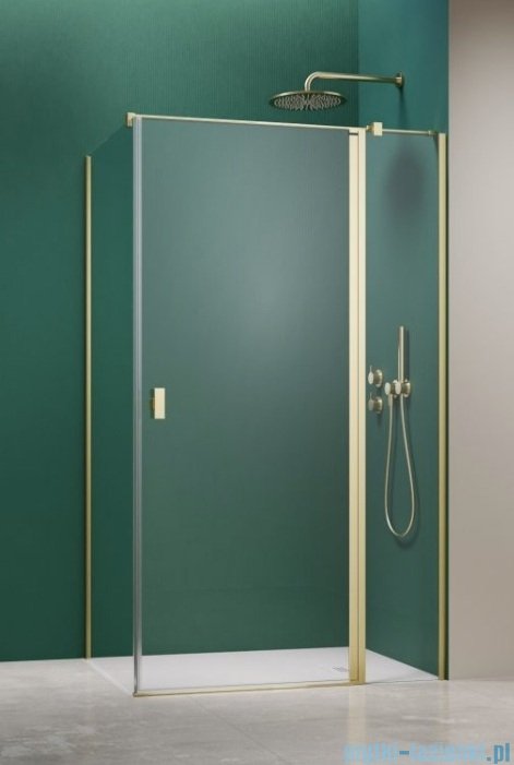 Radaway Nes 6 Kdj II Brushed Light Gold kabina 110x70cm prawa szczotkowane jasne złoto 10032110-98-01R/10039070-01-01