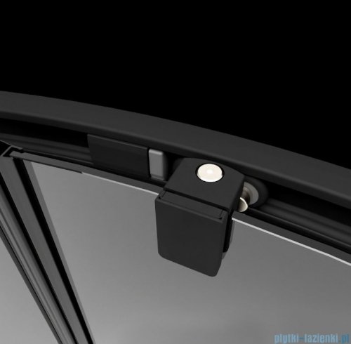Radaway Premium Pro Black Kdd  kabina 100x80cm czarny mat/szkło przejrzyste 1017100-54-01L/1017080-54-01R