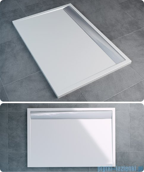 SanSwiss WIA Brodzik konglomeratowy prostokątny 90x120cm biały WIA901200404