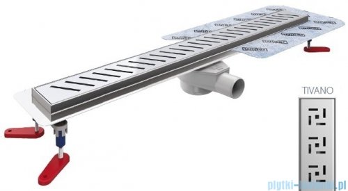 Wiper New Premium Tivano Odpływ liniowy z kołnierzem 70 cm syfon drop 50 szlif 500.0167.02.070