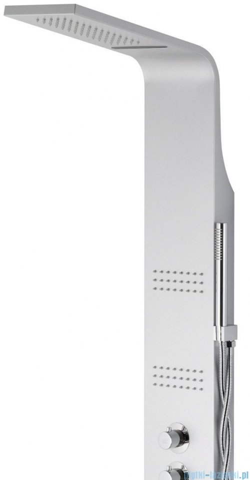 Corsan Kaskada panel prysznicowy z termostatem srebrny A-014ATSREBRNY