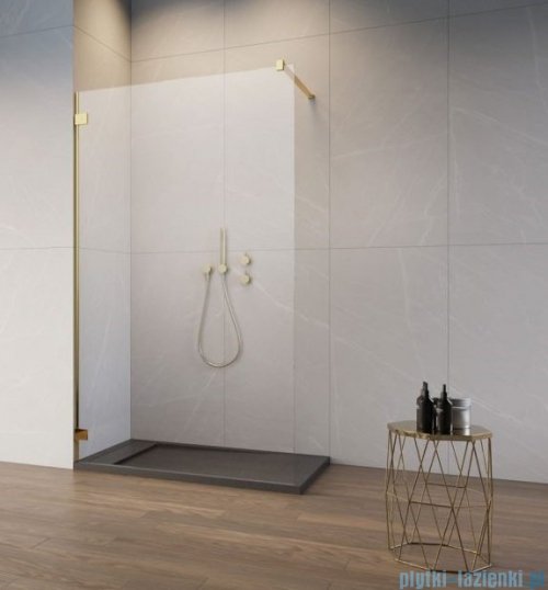 Radaway Essenza Pro Gold 125x200 kabina Walk-in złoty połysk/szkło przejrzyste 10103125-09-01