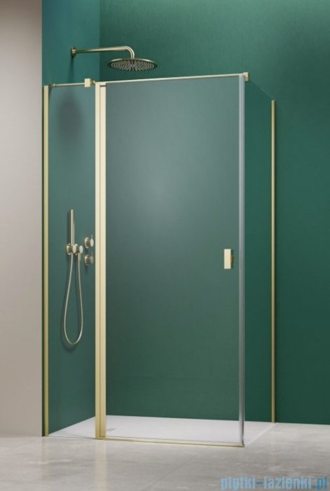 Radaway Nes 6 Kdj II Brushed Light Gold kabina 110x100cm lewa szczotkowane jasne złoto 10032110-98-01L/10039100-01-01