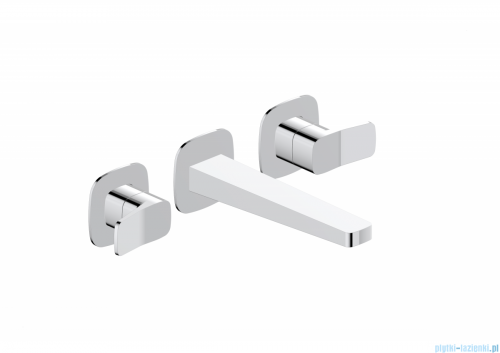 KFA MALAGA CHROM bateria umywalkowa podtynkowa 3-otworowa 4529-821-00