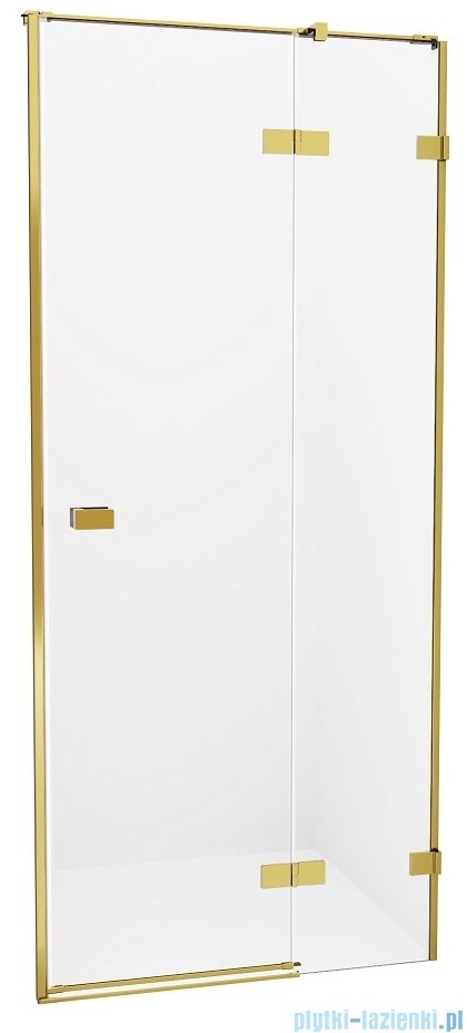 New Trendy Avexa Gold drzwi wnękowe 90x200 cm przejrzyste prawa EXK-1717