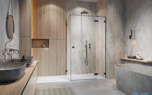 Radaway Essenza Pro Brushed GunMetal Kdj kabina 120x120cm prawa szczotkowany grafit 10097120-92-01R/10098120-01-01