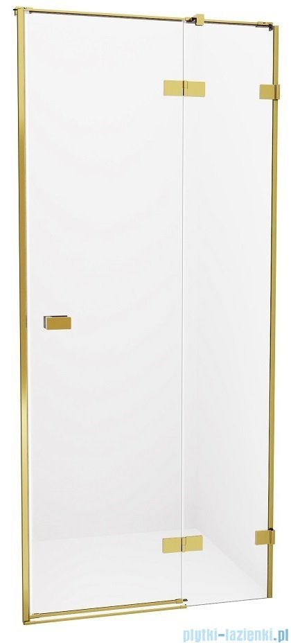 New Trendy Avexa Gold drzwi wnękowe 120x200 cm przejrzyste prawa EXK-1723