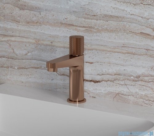 Omnires Contour bateria umywalkowa miedź szczotkowana CT8010CPB