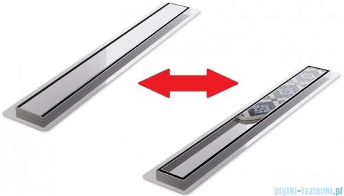 Wiper New Premium Revers Odpływ liniowy z kołnierzem 100 cm syfon drop 35 poler 500.0253.01.100