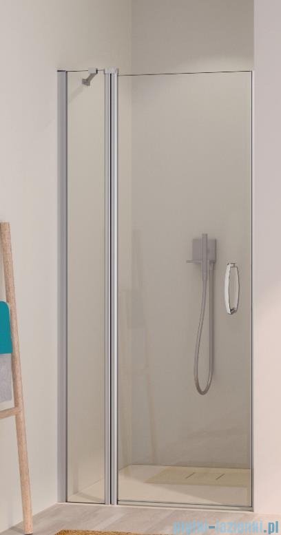 Vitalle GARDA drzwi skrzydłowe ze stałym segmentem 90 cm przezroczyste CU3302092322
