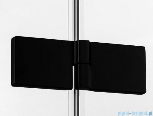New Trendy Avexa Black kabina prostokątna 90x80x200 cm przejrzyste lewa EXK-1574