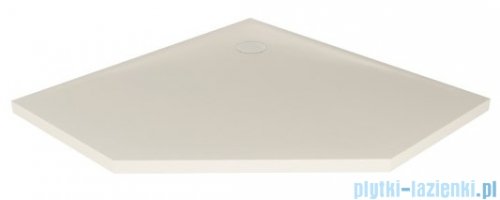 New Trendy Nex Shade brodzik konglomeratowy pięciokątny 90x90x3,5 cm beżowy B-0483