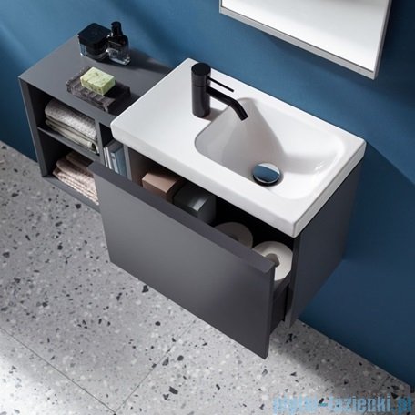 Geberit iCon Umywalka wisząca z powierzchnią odkładczą po lewej stronie 53x31cm 124153000