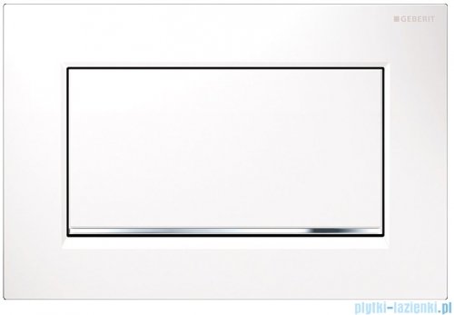 Geberit Sigma30 1M Przycisk uruchamiający przedni biały/chrom błyszczący/biały 115.893.KJ.1