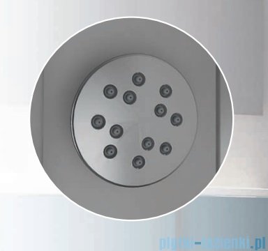 Novellini Glax 3 A80 kabina masażowo-parowa 80x80 chrom GL3A80M1N-1K