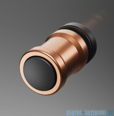 Radaway Nes Brushed Copper DWSB drzwi wnękowe 100cm W1 prawe szczotkowana miedź szkło przejrzyste 10044750-93-01R/10045250-01-01