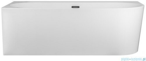 Corsan Intero wanna asymetryczna lewa z półką 170x80 cm biała + syfon E-240XLL