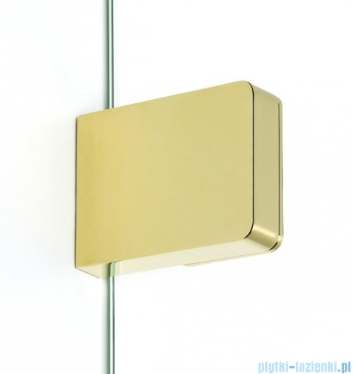 New Trendy Eventa Gold Shine kabina prysznicowa prostokątna 90x110x200 cm lewa przejrzyste Złoty połysk EXK-4699