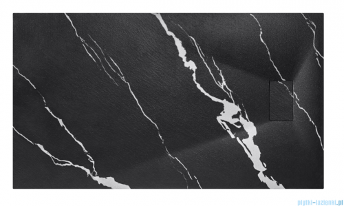 Besco Vexo Marble Black 170x90cm brodzik prostokątny VMB-170-90-P