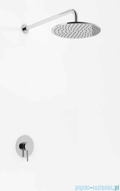 Kohlman Axel zestaw prysznicowy z deszczownicą 25 cm chrom QW220AR25